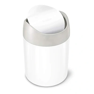 Bild av Simplehuman 1,5L minipapperskorg, vit