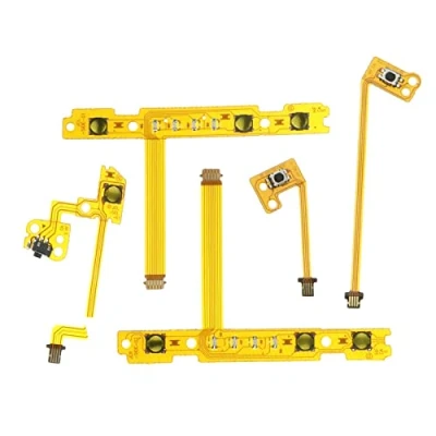 Bild av ECSiNG 5 stycken set ZL ZR SL SR L knappar flexkabel, knapp, färgbandkabel, ersättning, kompatibel med Nintendo Switch Joy Con Controller