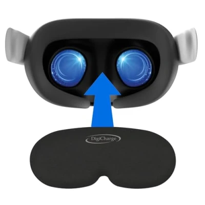 Bild av Digicharge VR linsskydd skydd, kompatibel med Meta Quest 3S, 3, 2, tillbehör Oculus Rift S, ventilindex, Pico 4, HP Reverb G2 (Classic), premiumskum, damm och repor