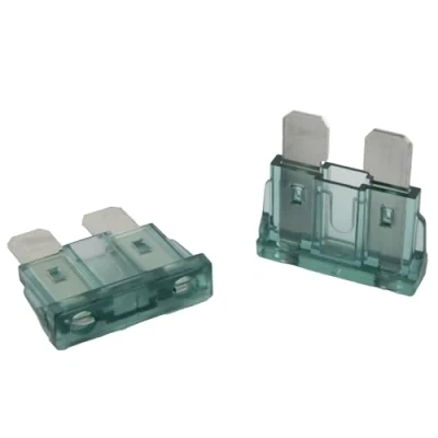 Bild av 5 stycken SeKi Standard ATO platt pluggsäkring 1A svart; bilsäkring 19 mm plattsäkring 32 V/DC båt husvagn
