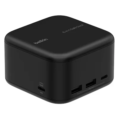 Bild av Belkin Connect Dock 6 i 1 Core GaN, 130 W, docka med flera portar och 96 W PD för kringutrustning, USB C, A, Gigabit Ethernet HDMI 4K MacBook Pro, PC laptops eller Chromebook