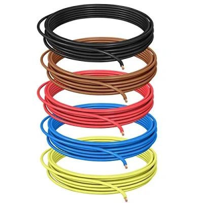 Bild av DCSk Fordonskabel 1,5 mm² 10m FLRY B asymmetriskt sortiment 5 färger 1.5 fordonskabelsträng röd svart blå brun gul 1 5mm2
