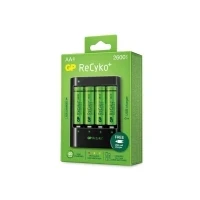 Bild av GP ReCyko U421 batteriladdare USB + 4 AA 2600mAh