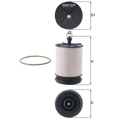 Bild av Bränslefilter KNECHT KX 569D