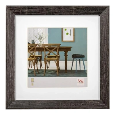 Bild av walther design tavelram mörkgrå 20 x cm med passepartout, Fiorito träram EF220D