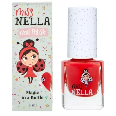Bild av Miss Nella CLASS CLOWN Speciellt röd nagellack för barn, vattenbaserat och luktfritt som enkelt går att skala bort.