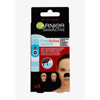 Bild av GARNIER, små masker mot pormaskar, Pure Active Charcoal Nose Strips, 4 pack