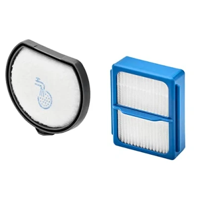 Bild av AEG ASKQX9 filterset för QX9 (dubbelpack, 1 förmotorfilter, hygienfilter, dammsugarfilter, tvättbar, regelbundet filterbyte, förbättrad sugkraft, exakt passform) svart