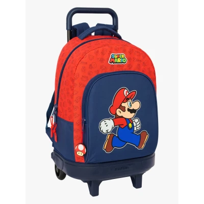 Bild av Super Mario Compact Trolley Resväska 33L Trick, Mörkblå/röd