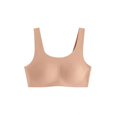 Bild av Lindex SVEA U NECK Topp, Storlek: Large, Beige