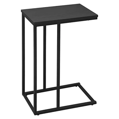 Bild av WOLTU Svart soffbord för kaffe eller bärbar dator, med metallram, nattduksbord, TSG17sz
