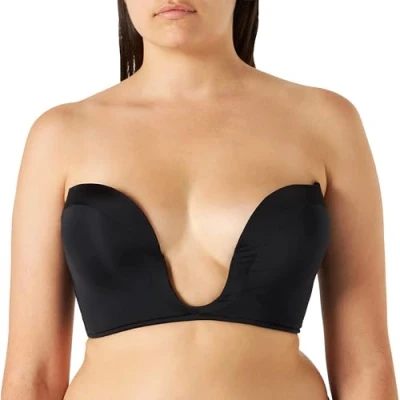 Bild av Wonderbra Perfect DEEP Plunge Axelbandslös bh / Multifunktionsbh, Storlek: 80C, Schwarz