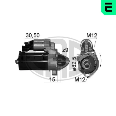 Bild av ERA 220870A Démarreur 12 2 9 30 50 83 AUDI: A4 B7 Berline, Avant, A6 C6 SEAT: Exeo Berline