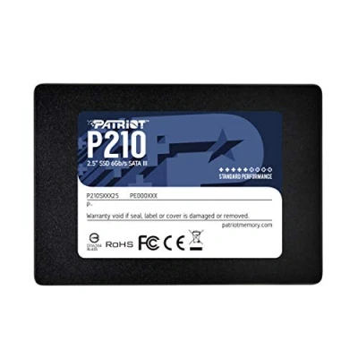 Bild av Patriot Memory P210 P210S128G25 2,5&quot; Intern SATA III SSD disk, Svart, 128 GB