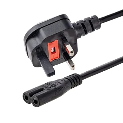 Bild av StarTech.com 1 m standard bärbar dator strömkabel för UK, BS 1363 till IEC320 C7