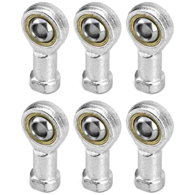 Bild av QWORK® 6 stycken M8 x 1,25 stångändlager, 8 mm kvinnlig gänga kullelager