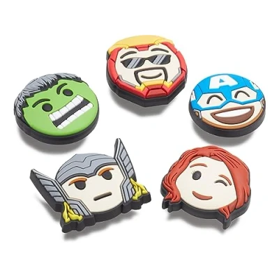 Bild av Crocs Avengers Emojis Unisex 5 PACK Övriga accessoarer multicoloured, Storlek: One Size, Multi coloured