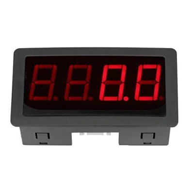 Bild av 4 digital röd/blå LED varvräknare, RPM varvräknare + hall närhetsbrytare sensor NPN+A/D konverteringschips hög stabilitet riktmärke IC, visas tydligt (röd)