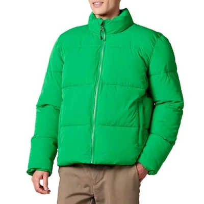 Bild av Amazon Essentials Dunjacka med hög krage för män (finns i plusstorlekar), grön, XXL