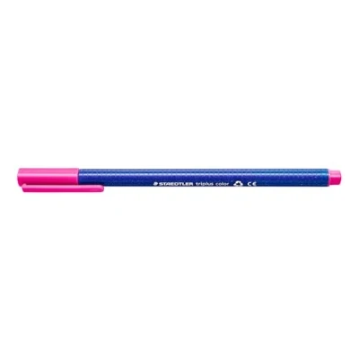 Bild av Staedtler 323 20 Fasermaler triplus color, circa 1.0 mm, Dreikantschaft, auswaschbar, 10 Stück im Kartonetui, magenta