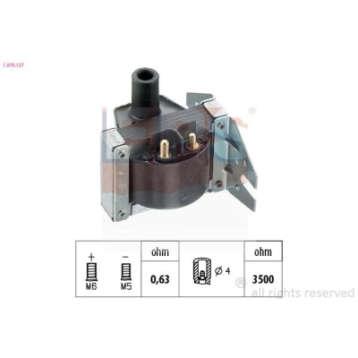 Bild av EPS 1.970.127 Bobine d&#039;allumage AUDI: Coupe B3, B2, 80 B2