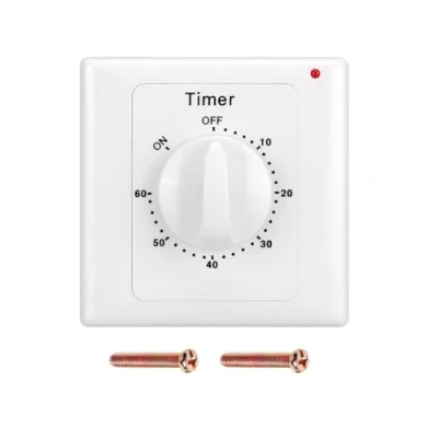 Bild av Taikuwu AC 220 V timeromkopplare högpresterande pump elektronisk styrning mekanisk nedräkning timer socket tid switch 86 panel (60 min)