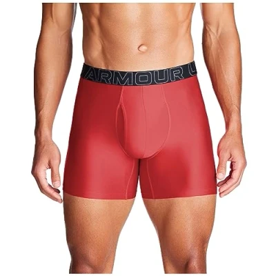 Bild av Under Armour herr Tech Mesh 15 cm Boxerjock 2 pack, Röd ljung solid 3 M
