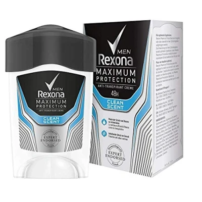 Bild av 3 x Rexona män deodorant krämstick Maximum Protection Anti Perspirant Clean Scent 45 ml