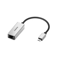 Bild av Marmitek 08373, USB Type C, RJ 45, 0,15 m, Sort, Sølv
