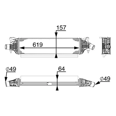 Bild av Laddluftkylare MAHLE CI 213 000P