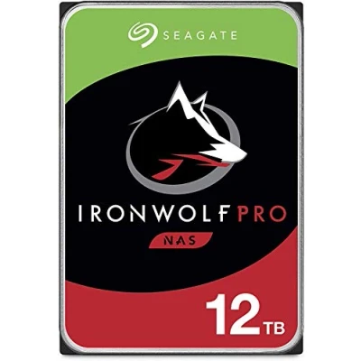 Bild av Seagate IronWolf Pro 12 TB NAS intern hårddisk HDD 3,5 tum SATA 6 Gb/s 7200RPM 256 MB cache för RAID nätverk Attached Storage Data Recovery Service frustrationsfri förpackning
