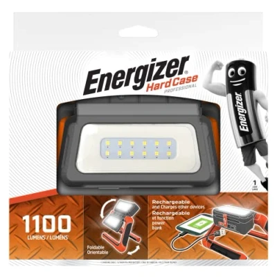 Bild av Energizer hårt fodral uppladdningsbar LED ljuspanel, campingtillbehör, vattentålig, flexibel belysning, USB port för att ladda andra enheter