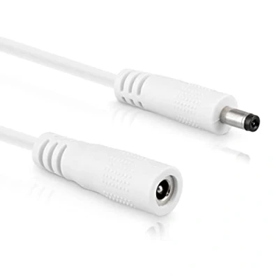 Bild av InLine DC förlängningskabel, universal strömförsörjning förlängningskabel för LED remsor, övervakningskameror, skrivare, routrar, switchar och mycket mer, kontakt/uttag 3,5 x 1,35 mm, vit, 2 m