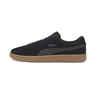Bild av PUMA Uniseks SMASH V2 Low Top Trainers, BLACK BLACK, 42.5 EU