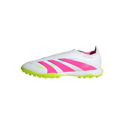 Bild av adidas Performance Predator League Laceless TURF Fotbollsskor universaldobbar, Storlek: 41 1/3, White/lucid pink/lucid lemon Textil/syntet