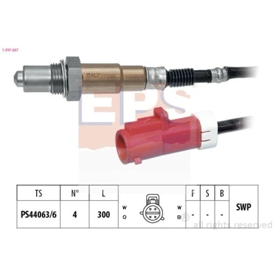 Bild av EPS 1.997.687 Sonde lambda Made in Italy OE Equivalent chauffé, planaire, Filetage prégraissé FORD: FIESTA 5, 6, KA 3 portes