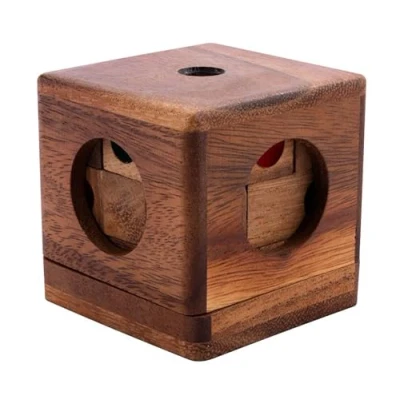 Bild av Engelhart dé enfermé casse tête en bois niveau difficile pour adultes 9 pièces solution dans le jeu 6,9 x x6,3 cm