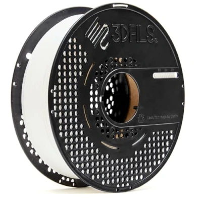 Bild av 3DFILS PLA filament för 3D utskrift nära vind esfil max: 1,75 mm, 1 kg, vit