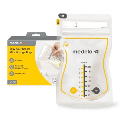 Bild av Medela Easy Pour Bröstmjölkpåsar 100 Pack