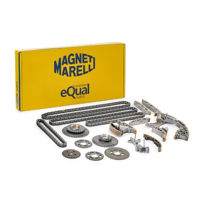 Bild av MAGNETI MARELLI 341500001180 Jeu de distribution à chaînes avec roue dentée Chaîne fermée, Simplex AUDI: A5 B8 Sportback, Q7, Coupe