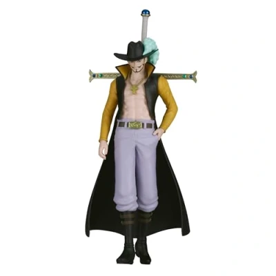 Bild av Banpresto Dracule Mihawk One Piece actionfigur, The Shukko 16 cm, BP89726P flerfärgad, samlarfigur, optimal för anime fans