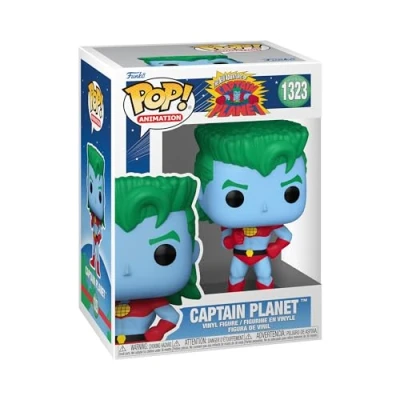 Bild av Funko Pop! Animation: Captain Planet and The Planeteers vinyl samlarfigur presentidé officiella handelsvaror leksaker för barn och vuxna TV fans
