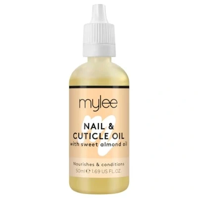 Bild av Mylee söt mandel nagel &amp; nagelbandolja 50 ml, djupt hydrerande och närande nagelbandkonditioneringsolja, icke fet formel lämnar ingen klibbig rester, lätt doftande med mandelolja