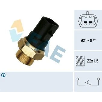 Bild av FAE 37220 Interrupteur de température, ventilateur radiateur FIAT: Punto I 3/5 portes, Panda Tipo portes