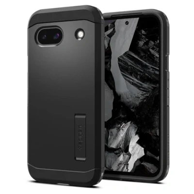 Bild av Spigen Tough Armor Case kompatibel med Google Pixel 8a Skal Fodral Svart
