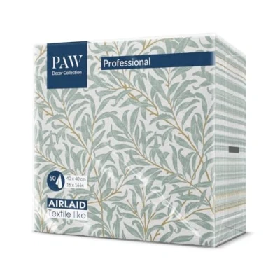 Bild av PAW Airlaid servetter (40 x 40 cm) I 50 stycken perfekt för bröllop, dop, nattvard, födelsedag högkvalitativa bordsdekorationstygservetter tygliknande pilgren