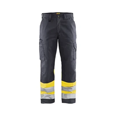 Bild av VARSELBYXA 1564 1811 U SPIKFIC GGRÅ/VARSELGUL D84 Beijerbygg Byggmaterial