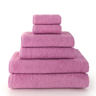 Bild av Towel Pack med 2 Handdukar, Bad eller duschhanddukar och Bidéhanddukar Handduksuppsättning 100% Bomull 500g/m2