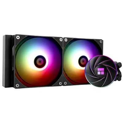 Bild av Thermalright AQUA ELITE 240 ARGB CPU kylare, dubbla PMMM fläktar, 1550 RPM hastigheter, för AMD/AM4/AM5, Intel LGA1150/1151/1155/1156/1200/2011/1700 (AE240 ARGB)