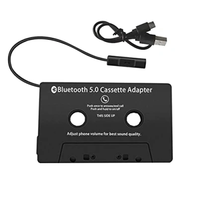 Bild av Kassettadapter för 5.0 bilradio bilkassettmottagare Bluetooth billjudkassett till AUX adapter CD spelare MP3 iPod med 3,5 mm uttag